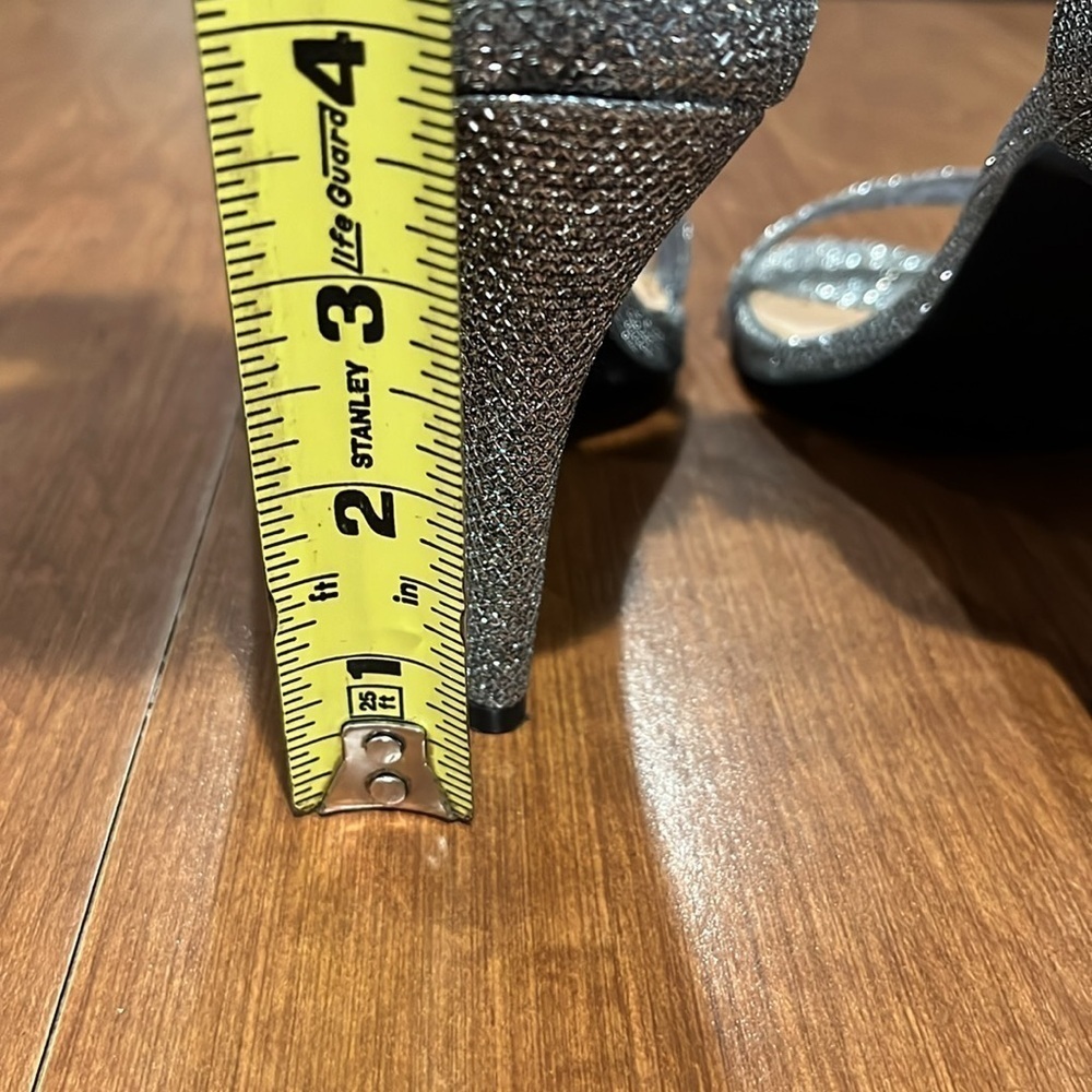 Material Girl Beverly Open Toe Sparkling Heels Size 9. - Picture 7 of 10